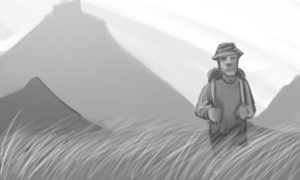 backpacking Illustration by Joe Lai.