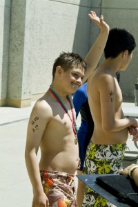 specialOlympics_9630 Swimmers receive medals for competing in the 2009 Special Olympics Spring Games in Northern California. Photo by Olivia Irvin.