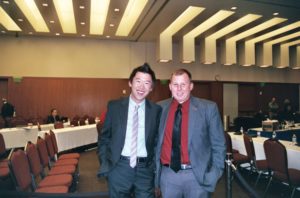 003_3 Student regent designate Alfredo Mireles Jr. and student regent Jesse Cheng spent July 14 talking shop with the UC Board of Regents.