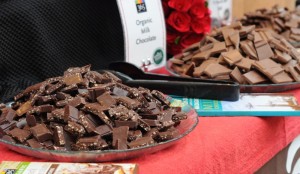 A variety of chocolates was available to taste from the 28 vendors during the Chocolate Festival held on Jan. 22. Photo by Morgan Grana.
